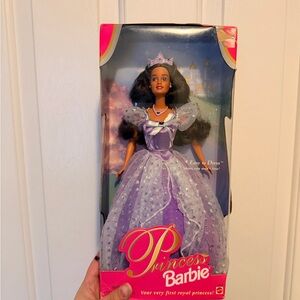 Barbie Princess Doll in Elegant Purple Dress
